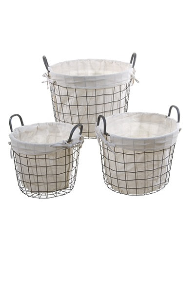 Lot de 3 paniers