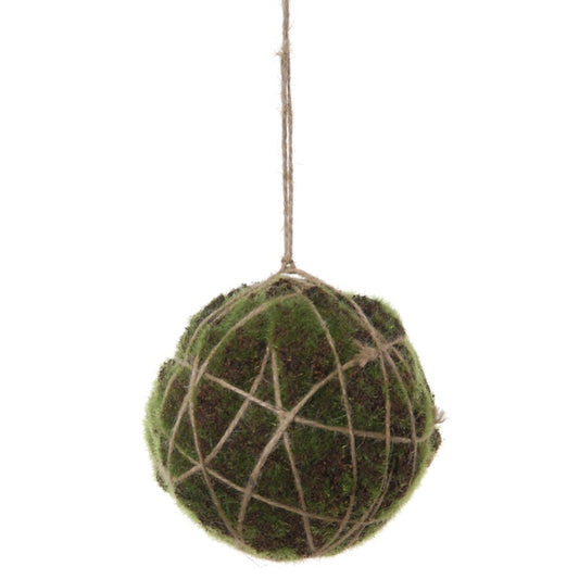 Boule de mousse suspendue - style kokedama